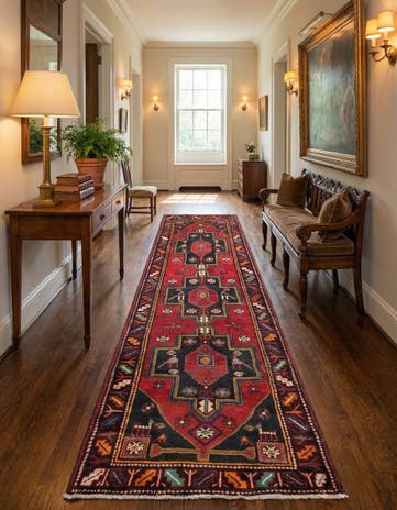 3' 5 x 10' 2 Hamedan Runner Rug