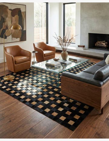 5' 1 x 7' 11 Cowhide - Patchwork Rug