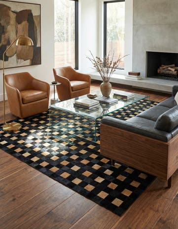 5' 1 x 7' 11 Cowhide - Patchwork Rug