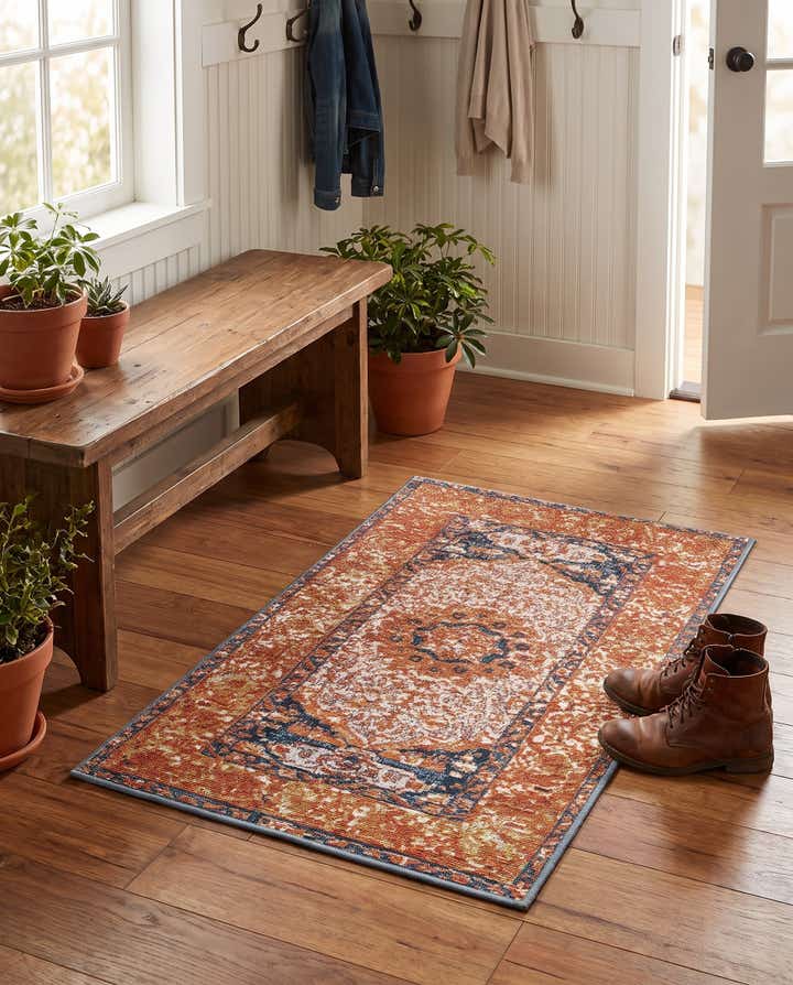60cm x 95cm Leicht zu reinigen Traditional Innen- / Aussenbereich Teppich