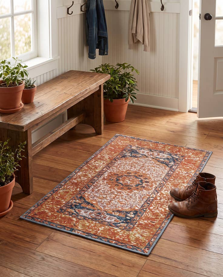 Detailansicht von 60cm x 95cm Leicht zu reinigen Traditional Innen- / Aussenbereich Teppich