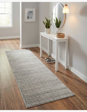 Jill Zarin Gray Uptown Park Avenue Runner Rug