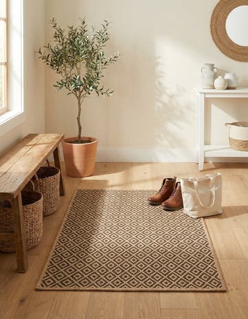 Natural and Brown Dunes Rug