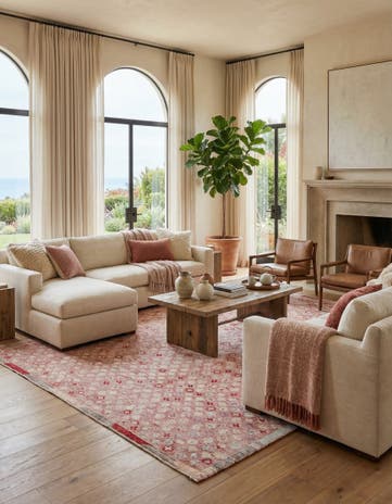 10' 8 x 14' 2 Hand Knotted Darya Wool Rug