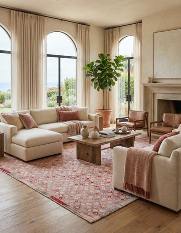 10' 8 x 14' 2 Hand Knotted Darya Wool Rug