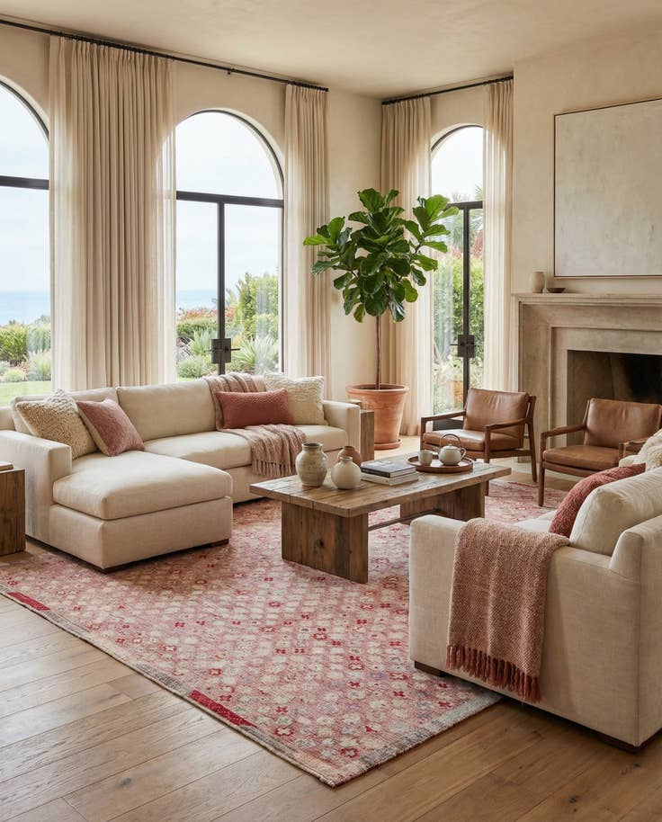 Detail image of 10' 8 x 14' 2 Hand Knotted Darya Wool Rug