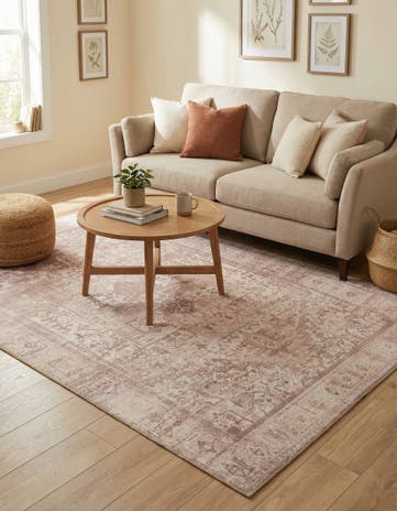 Beige Washable Timeless Rug