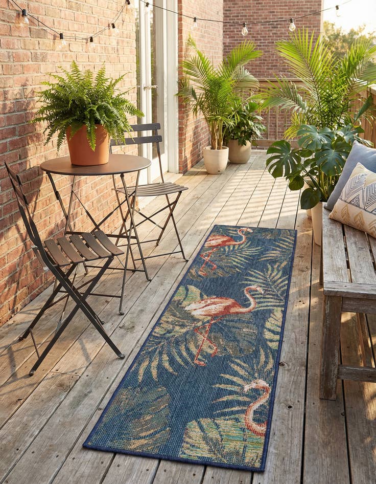 Detail image of 2' x 7' 10  Washable Baja Indoor / Outdoor Runner Rug