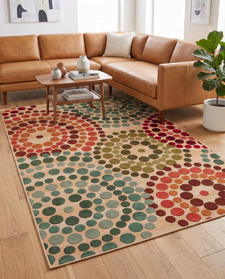 5' 3 x 8' Easy-Clean Modern Indoor / Outdoor Rug
