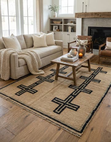 4' 8 x 7' 1 Hand Knotted Darya Wool Rug