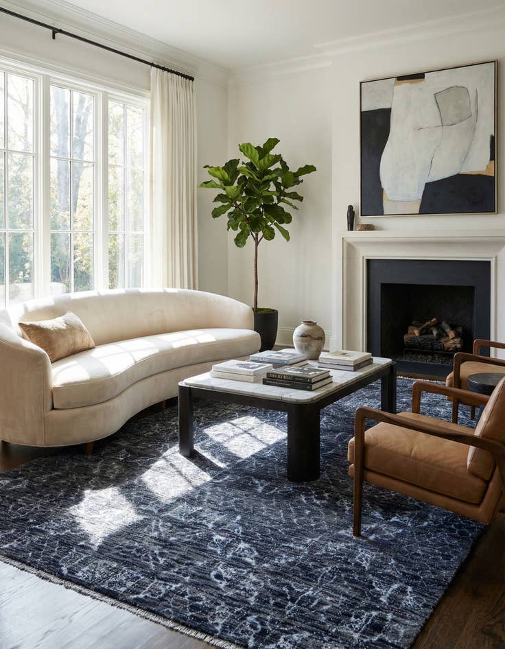 Detail image of 6' x 9' Hand Knotted Darya Wool Rug