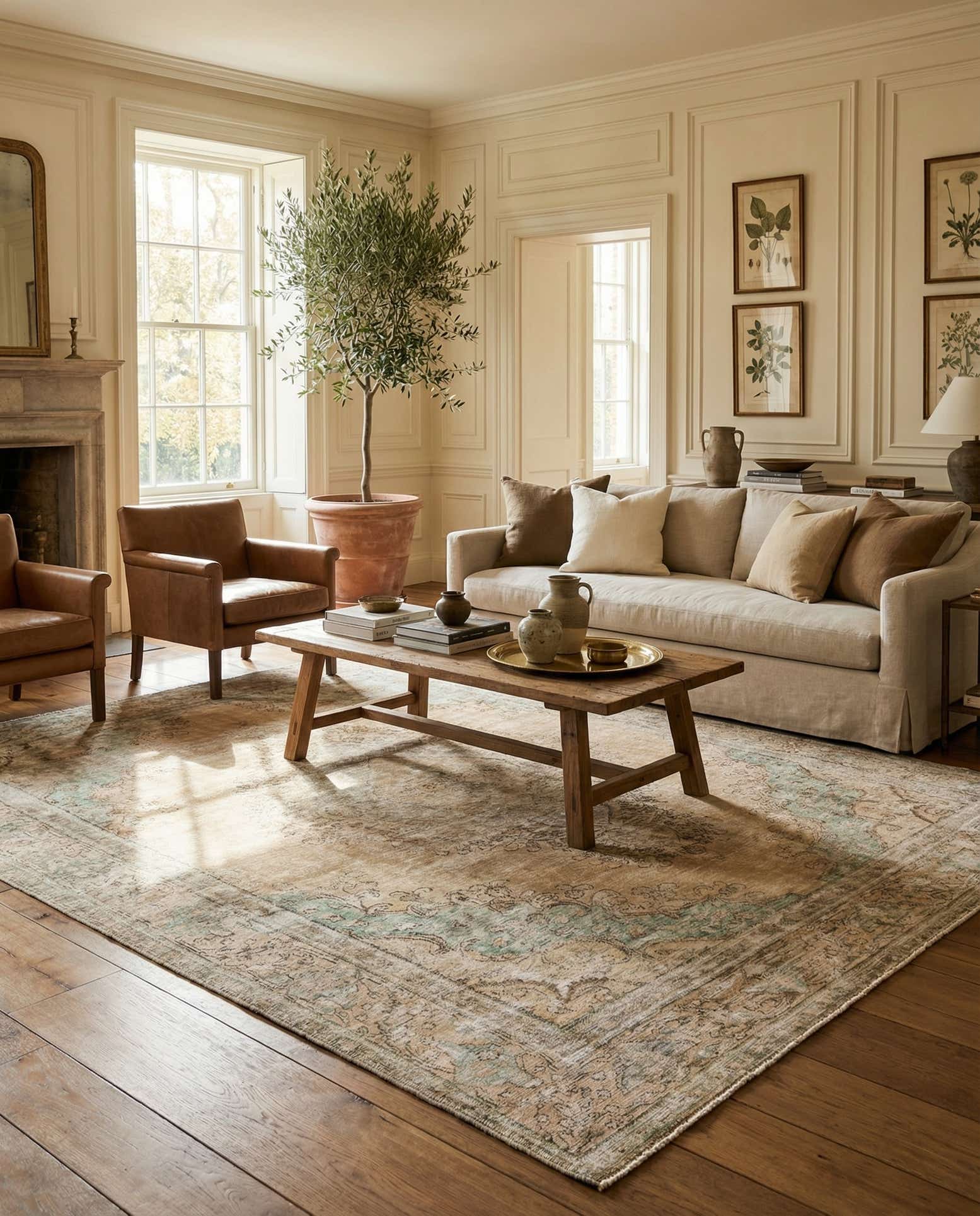 9' 8 x 12' 9 Hand Knotted Ultra Vintage Persian Wool Rug