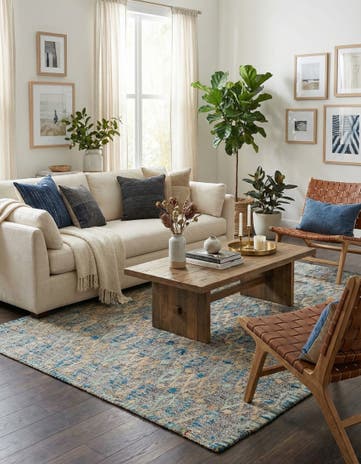 6' 3 x 9' 2 Hand Knotted Modern Ziegler Wool Rug