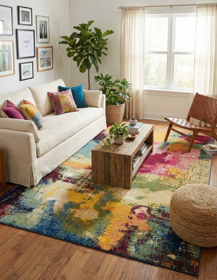 Detail image of 10' x 13'  Washable Casablanca Rug