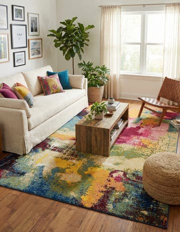 10' x 13' Washable Hyacinth Rug