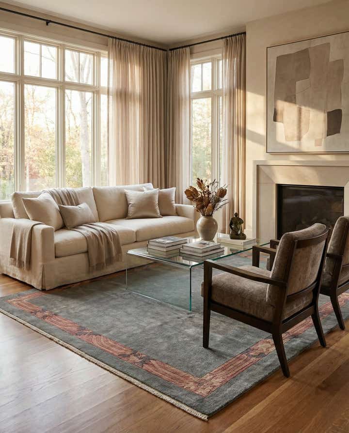 8' 5 x 11' 4 Hand Knotted Tibet Wool Rug