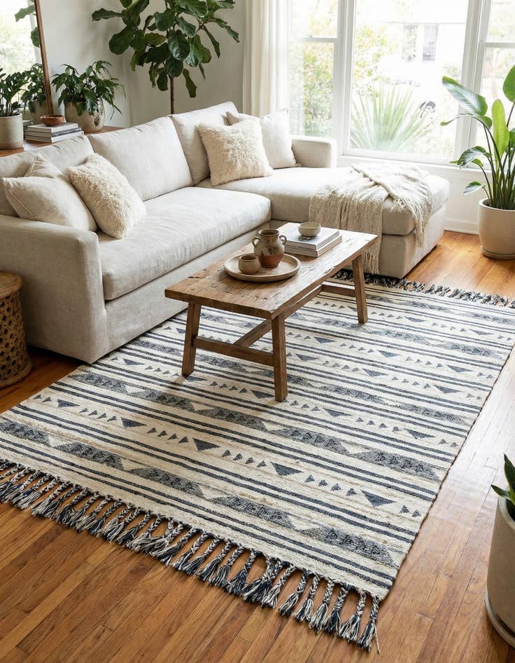 Detail image of 9' x 12'  Hand Woven Arizona Wool Rug