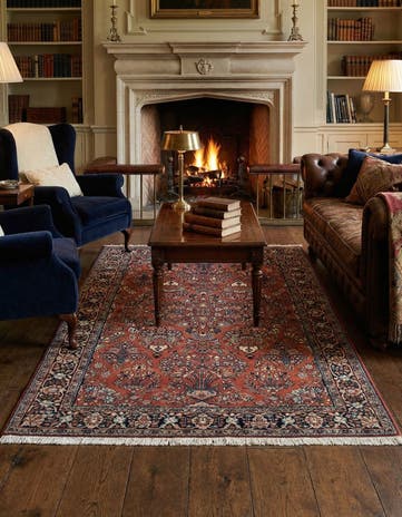4' 3 x 6' Hand Knotted Jaipur Wool Rug