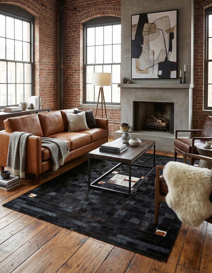 Detail image of 5' x 8' Cowhide Rug