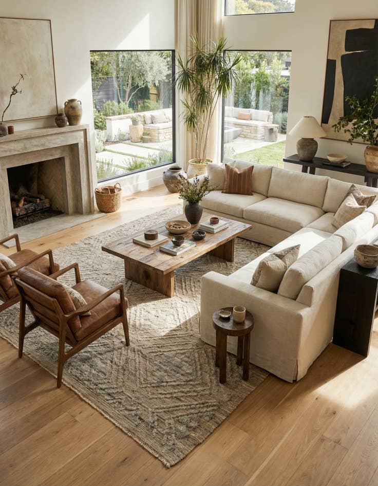 Detail image of 9' 1 x 12' 3  Hand Knotted Darya Wool Rug