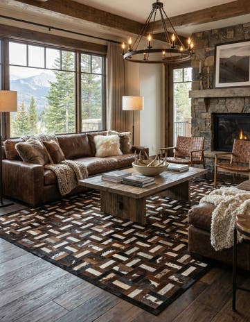 8' 2 x 10' 1 Cowhide - Patchwork Rug