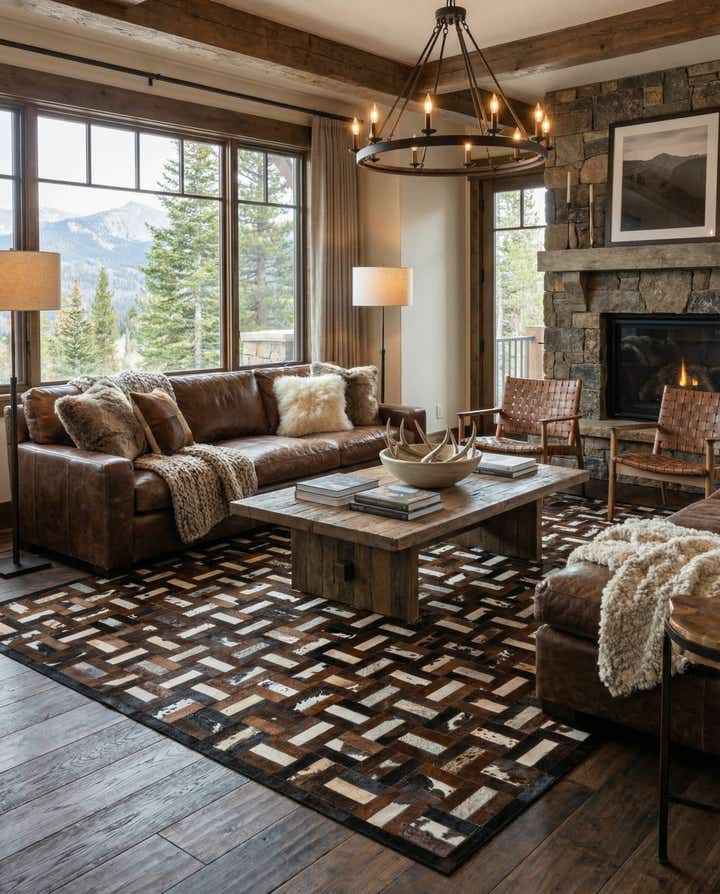 8' 2 x 10' 1 Cowhide - Patchwork Rug
