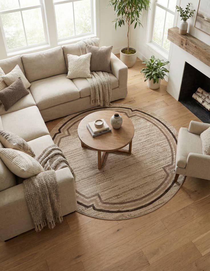 Detail image of  7' x 7' Oasis Round Rug