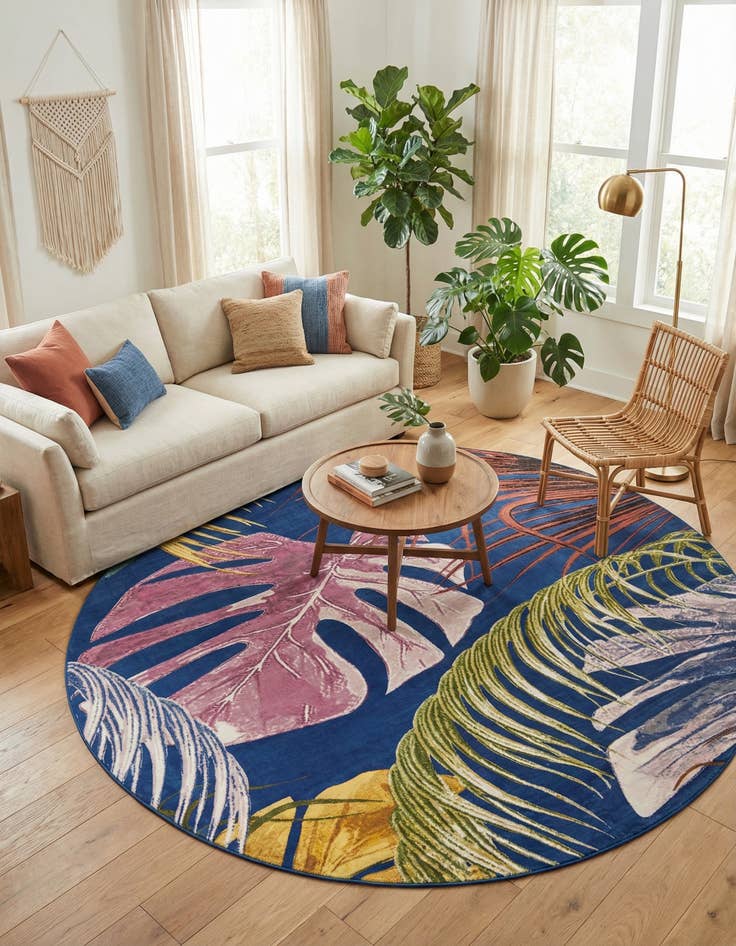 Detail image of 10' x 10' Blossom Round Rug