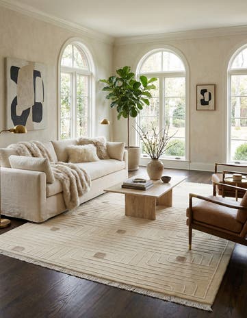 6' 6 x 9' 7 Hand Knotted Darya Wool Rug