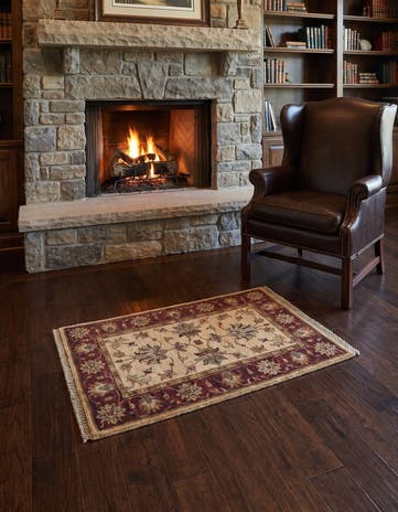 2' x 2' 11 Hand Knotted Ziegler Rug