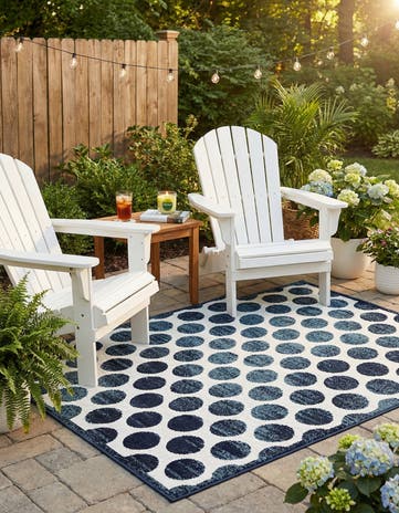 4' x 6' Easy-Clean Sabrina Soto Indoor / Outdoor Rug