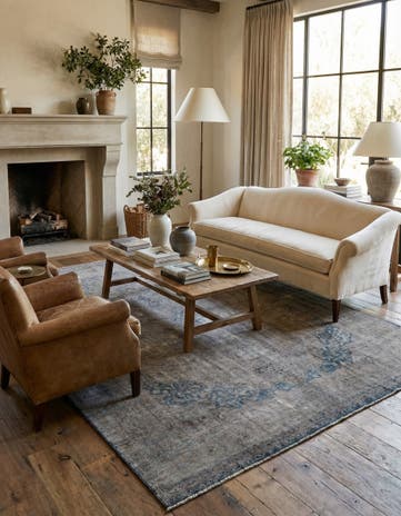 9' 8 x 12' 2 Hand Knotted Ultra Vintage Persian Wool Rug