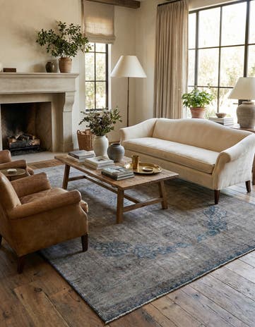 9' 8 x 12' 2 Hand Knotted Ultra Vintage Persian Wool Rug