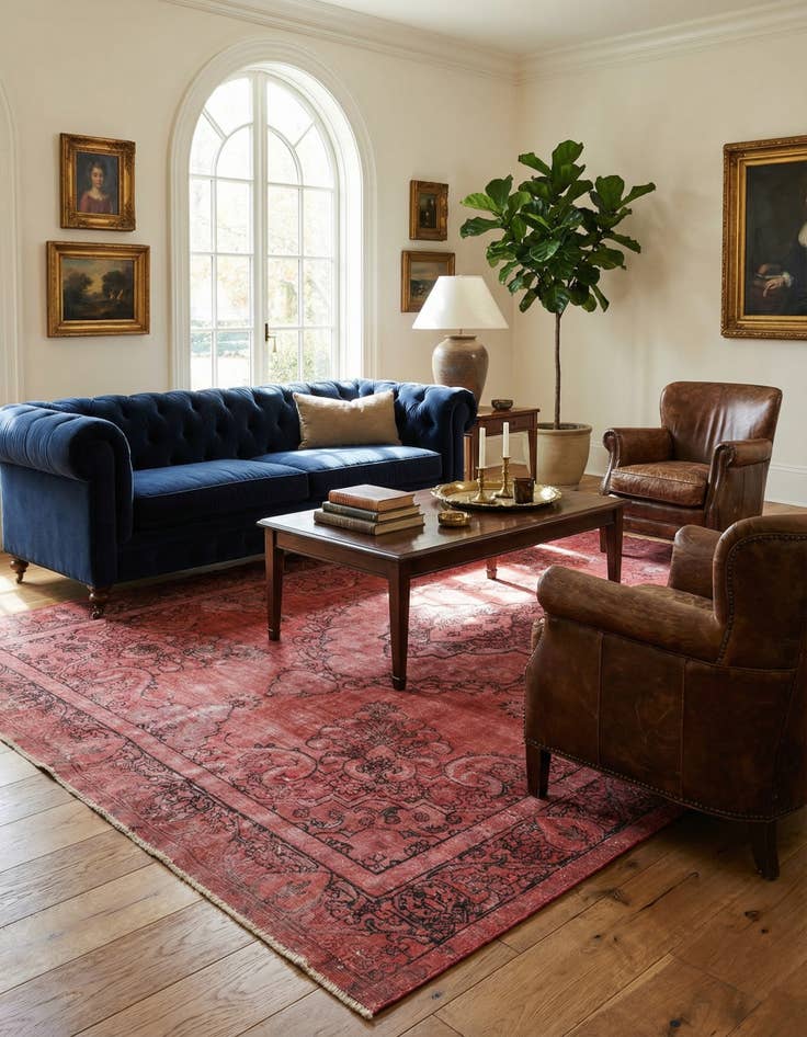 Detail image of 8' 6 x 12' 5  Hand Knotted Ultra Vintage Persian Wool Rug