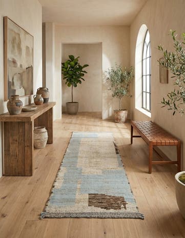 3' 3 x 9' 3 Hand Knotted Beni Marok Rug