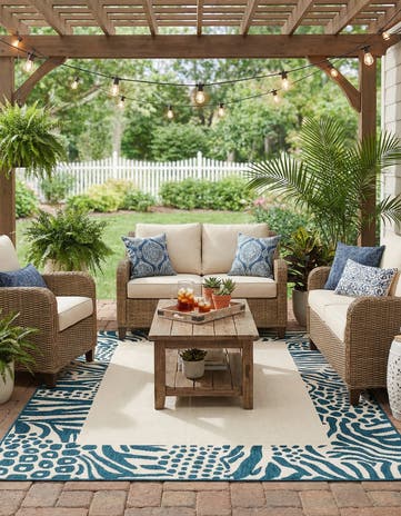 6' x 9' Easy-Clean Safari Indoor / Outdoor Rug