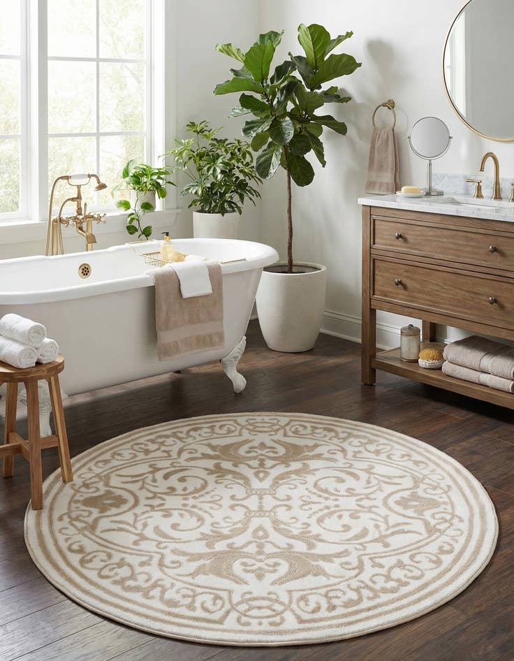 Detail image of 4' x 4' Hermitage Round Rug