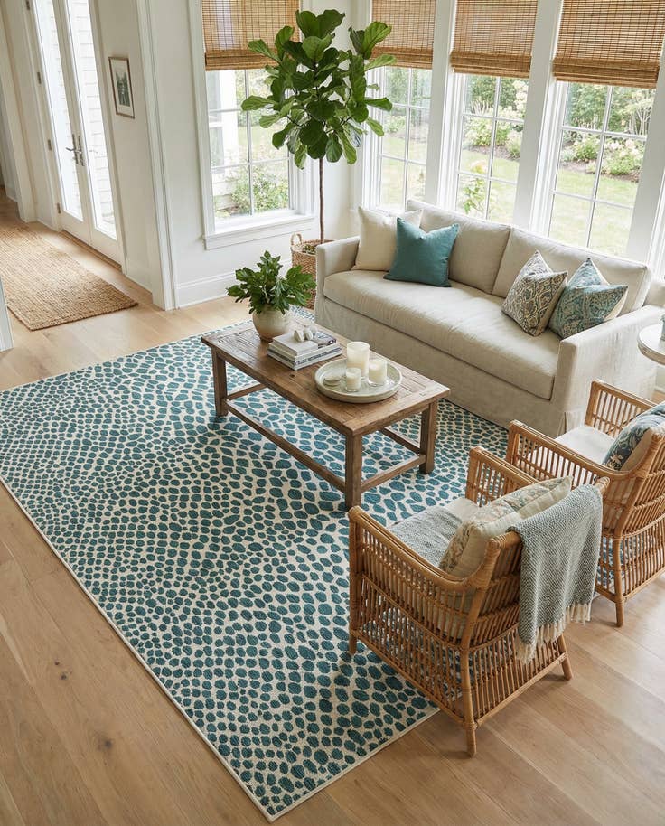 Detail image of 7' 10 x 10' Easy-Clean Jill Zarin Cape Town Indoor / Outdoor Rug