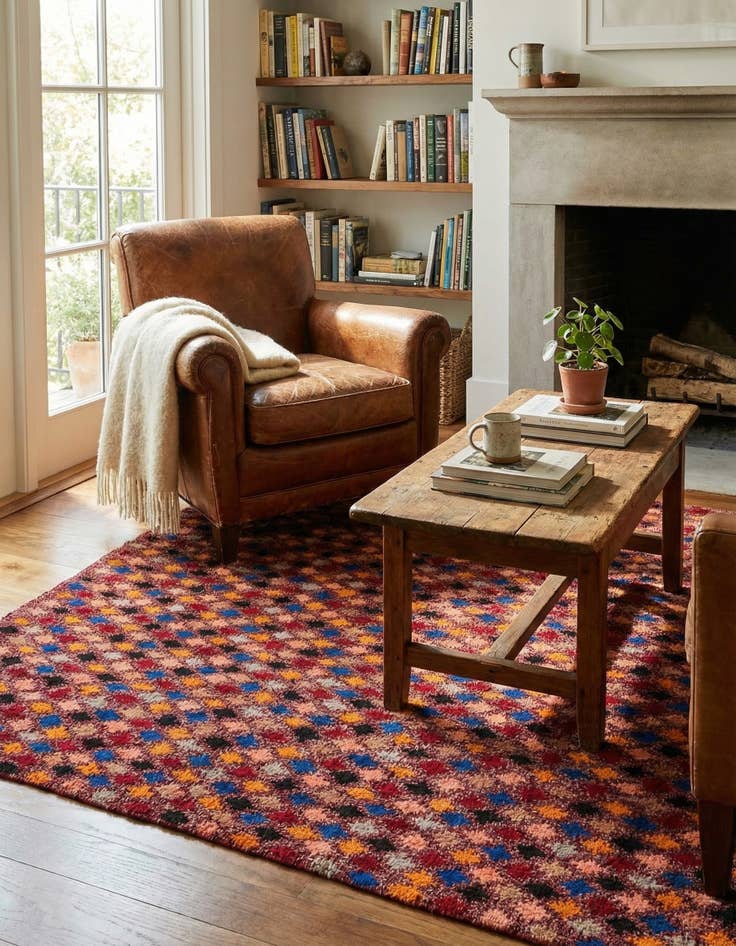 Detail image of 5' 1 x 6' 9  Hand Knotted Balouch Wool Rug