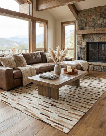 5' 1 x 7' 11 Cowhide - Patchwork Rug