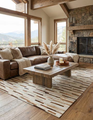 5' 1 x 7' 11 Cowhide - Patchwork Rug