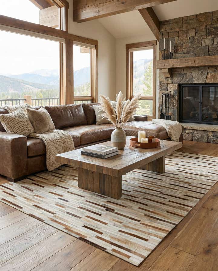 5' 1 x 7' 11 Cowhide - Patchwork Rug