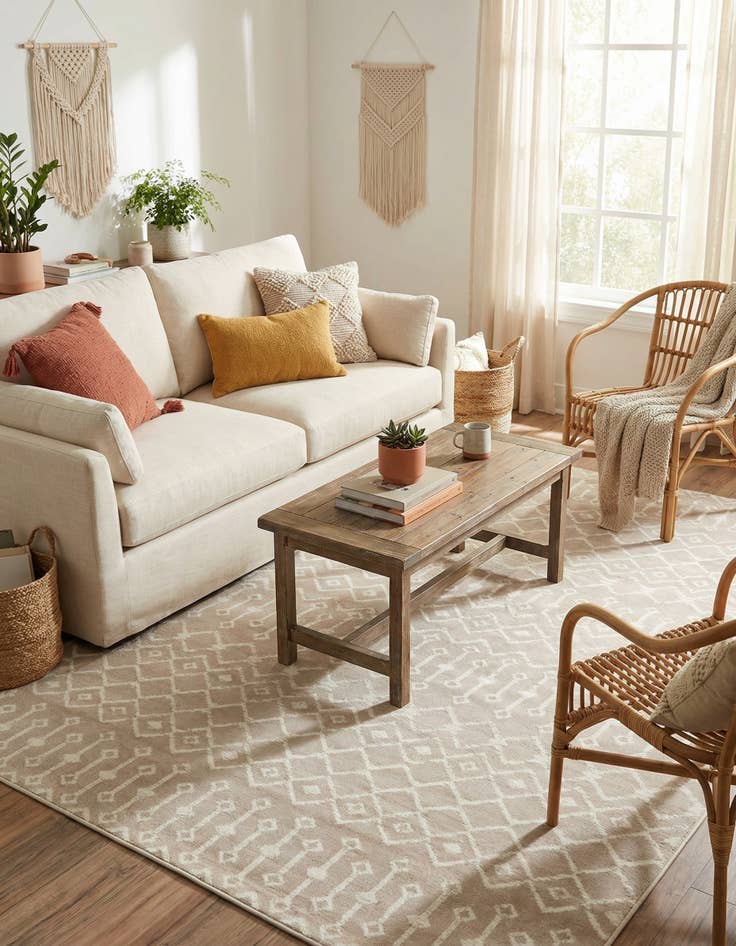 Detail image of 7' x 10' Kasbah Trellis Rug