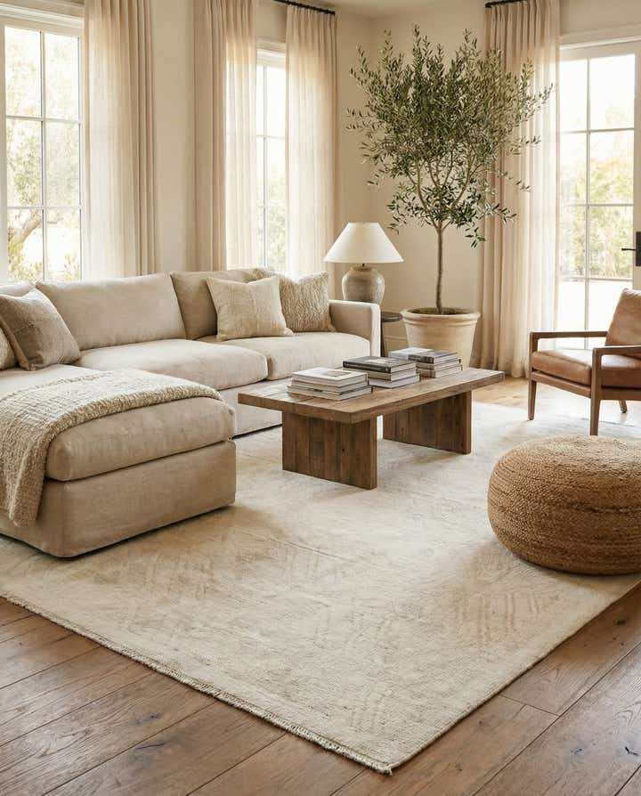 8' 10 x 12' 6 Hand Knotted Moroccan Wool Rug