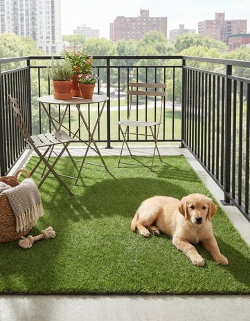 4' x 6' Easy-Clean Grass Indoor / Outdoor Rug