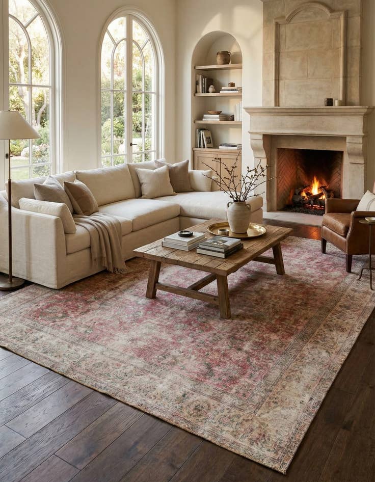 Detail image of 10' x 12' 3  Hand Knotted Ultra Vintage Persian Wool Rug