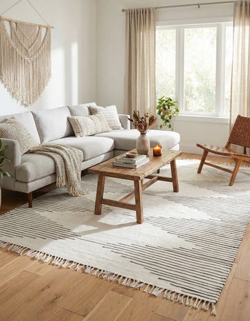 8' x 11' Hand Woven Chindi Cotton Rug