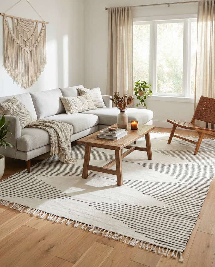 8' x 11' Hand Woven Chindi Cotton Rug