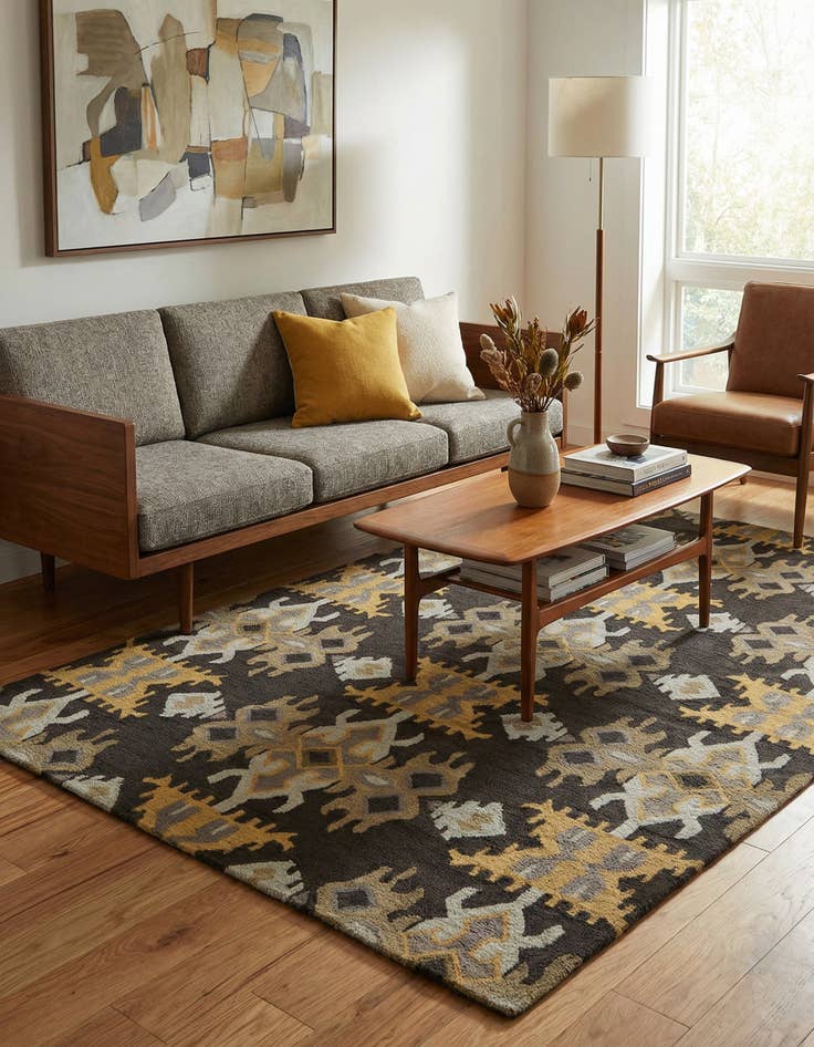 Detail image of 5' x 8' Luna Wool Rug