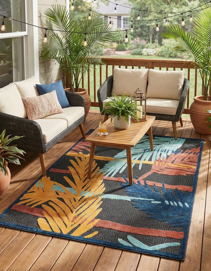 5' 3 x 8' Easy-Clean Belize Indoor / Outdoor...